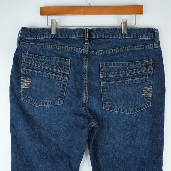 Cody James FR Jeans Mens 36x30 Blue Millikin Slim Straight Leg Work Wear Western - Picture 4 of 15